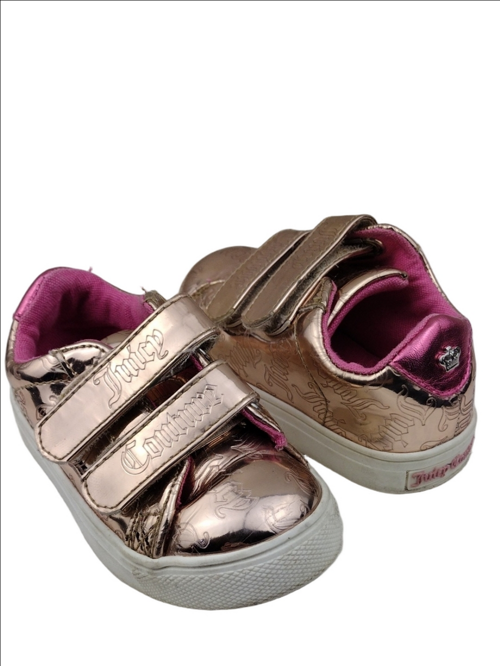 Juicy Couture Los Angeles Sunset Gold Hook Loop Fastener Round Toe Slip On Shoe